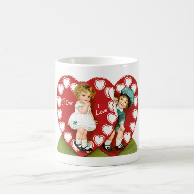 Antique Valentine Coffee Mug (Center)