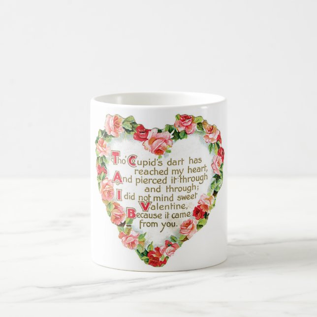 Antique Valentine Coffee Mug (Center)