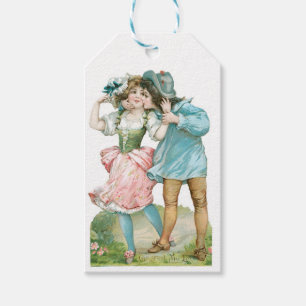 Antique Valentine Couple Gift Tags