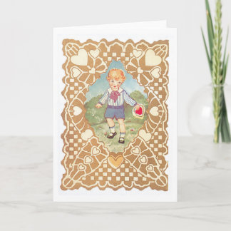 Antique Valentine Holiday Card