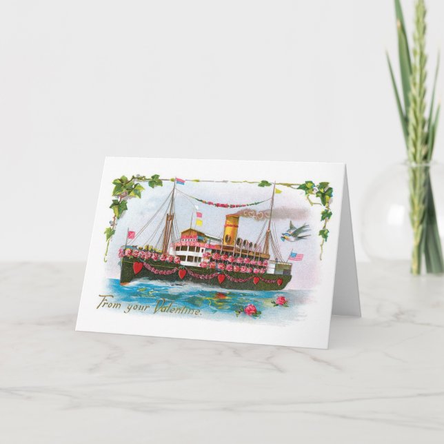 Antique Valentine Holiday Card (Front)