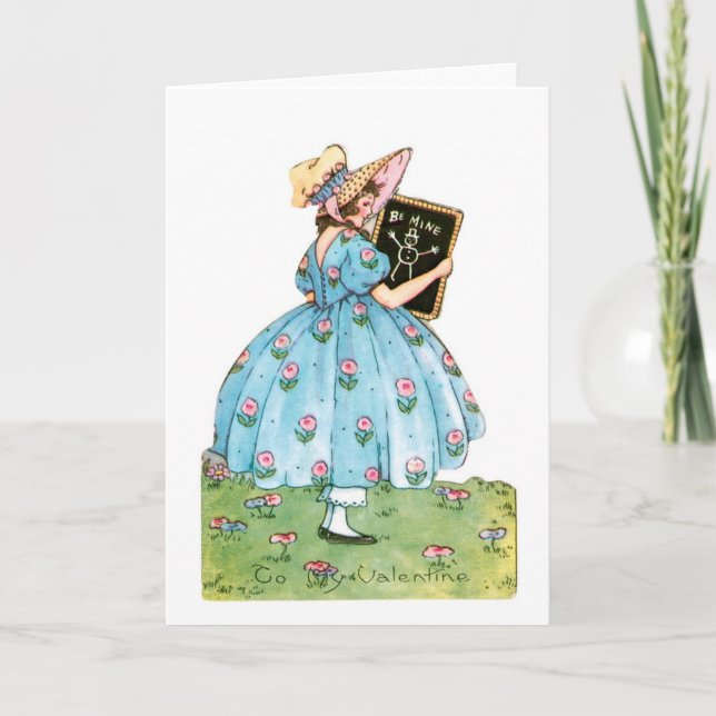 Antique Valentine Holiday Card (Front)