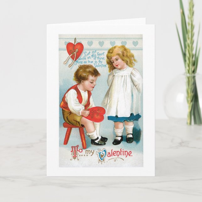 Antique Valentine Holiday Card (Front)
