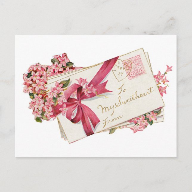 Antique Valentine Holiday Postcard (Front)