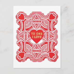 Antique Valentine Holiday Postcard