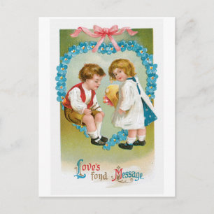 Antique Valentine Holiday Postcard