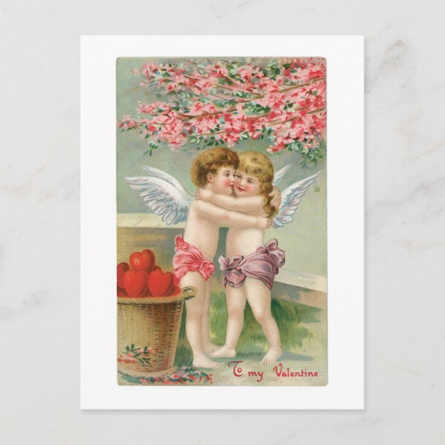 Antique Valentine Holiday Postcard (Front)
