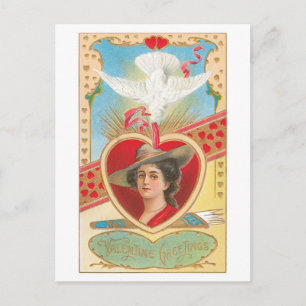 Antique Valentine Holiday Postcard