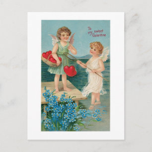 Antique Valentine Holiday Postcard