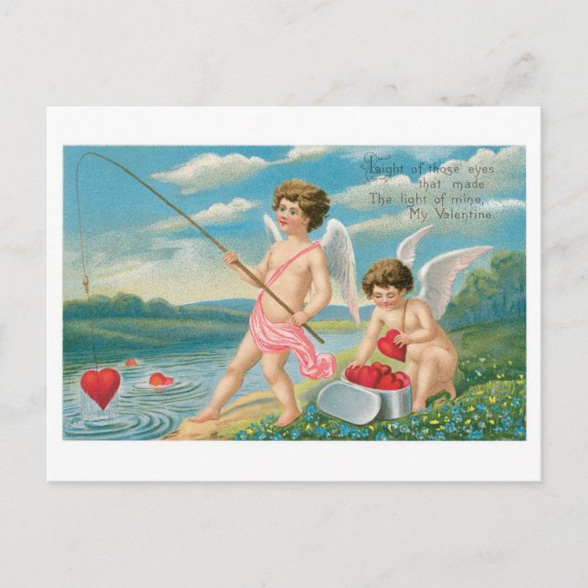 Antique Valentine Holiday Postcard (Front)