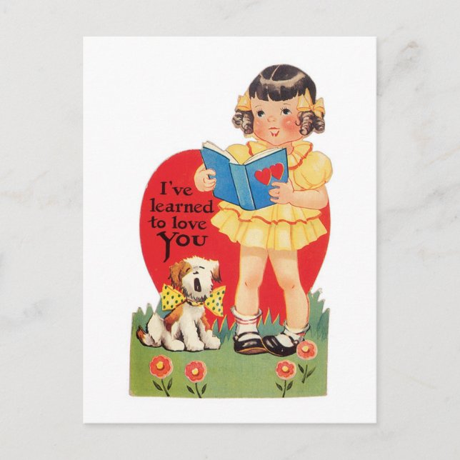 Antique Valentine Holiday Postcard (Front)