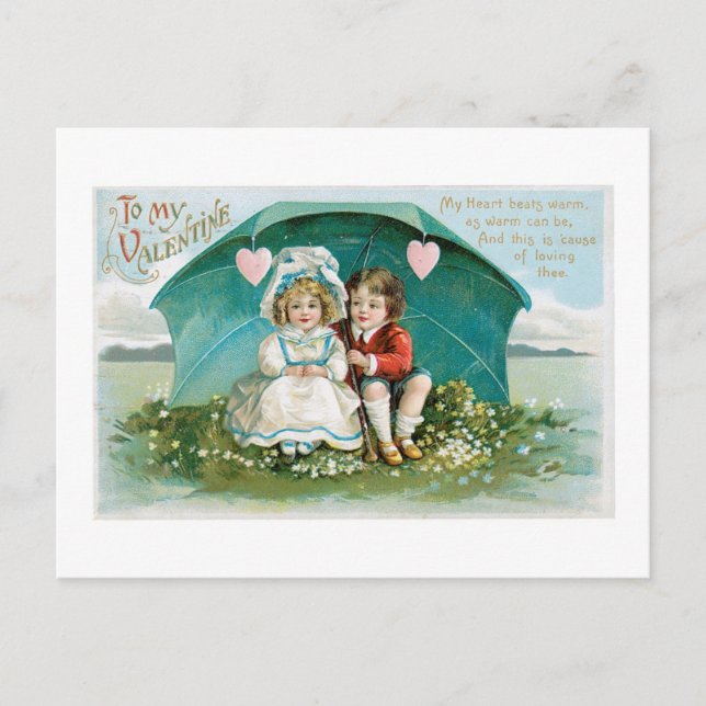Antique Valentine Holiday Postcard (Front)