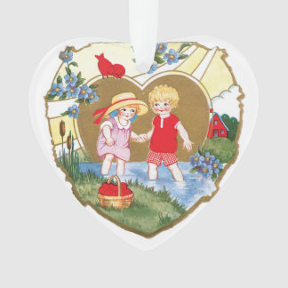 Antique Valentine Ornament