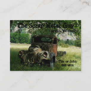 Antique Vehicle  Scrap Metal Biz Business Card