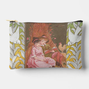 Antique VIctorian Era Valentine's Day Card, 1876 Accessory Pouch