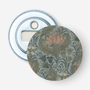 Antique Victorian Floral Pattern Sage Terracota Bottle Opener