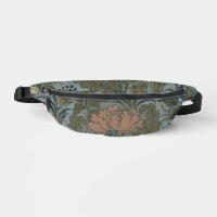 Antique Victorian Floral Pattern Sage Terracota