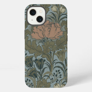 Antique Victorian Floral Pattern Sage Terracota iPhone 13 Case