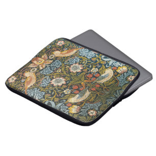 Antique Victorian William Morris Flowers Birds Laptop Sleeve