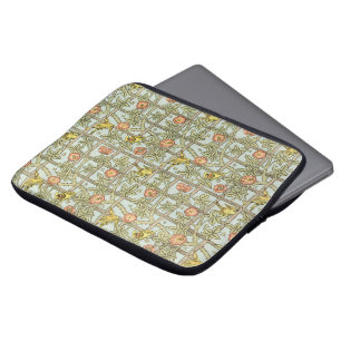 Antique Victorian William Morris Trellis Flowers Laptop Sleeve