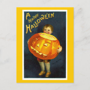 Antique Vintage Halloween JOL Postcard