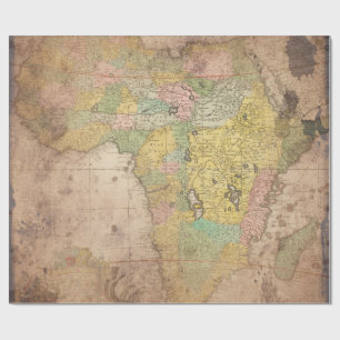 Antique Vintage Map Wrapping Paper