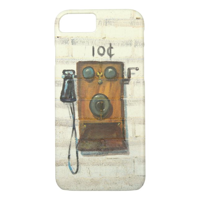 antique wall phone iphone case (Back)