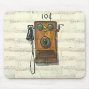 antique wall phone mousepad