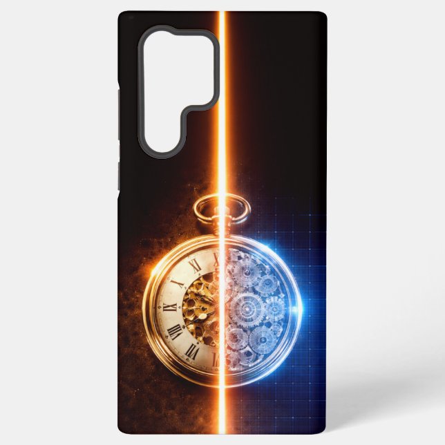 Antique Watch Blueprint Samsung Galaxy S22 Ultra Case (Back)