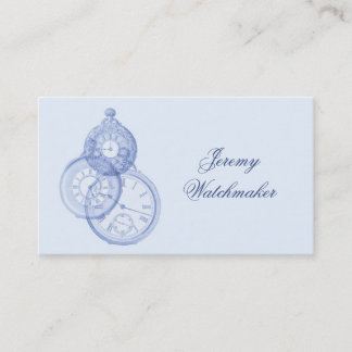 Antique watch repair business card