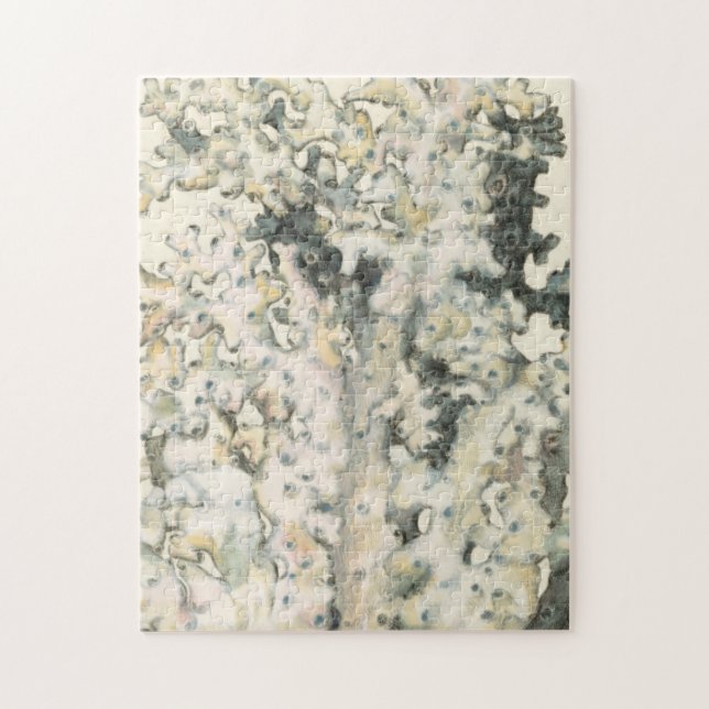 Antique Watercolor Coral Jigsaw Puzzle (Vertical)