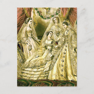 Antique Wedding Bridal Postcard