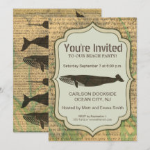 Antique Whale Nautical Vintage Ocean Sea Life