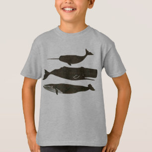  Antique Whale Nautical: Vintage Sea Life  T-Shirt