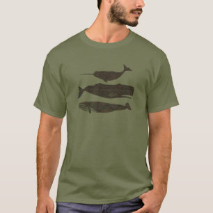  Antique Whale Nautical: Vintage Sea Life  T-Shirt