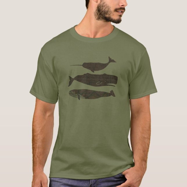  Antique Whale Nautical: Vintage Sea Life  T-Shirt (Front)