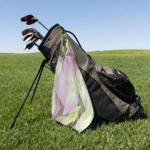 Antique White and Dusty Pink Hydrangea Petals Golf Towel