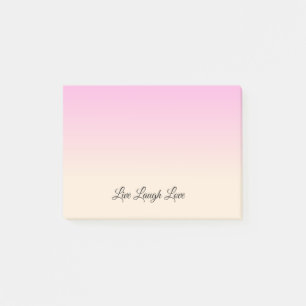 Antique White and Lavender Rose Ombre Colours Post-it Notes