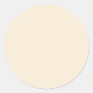 Antique White Solid Color Classic Round Sticker