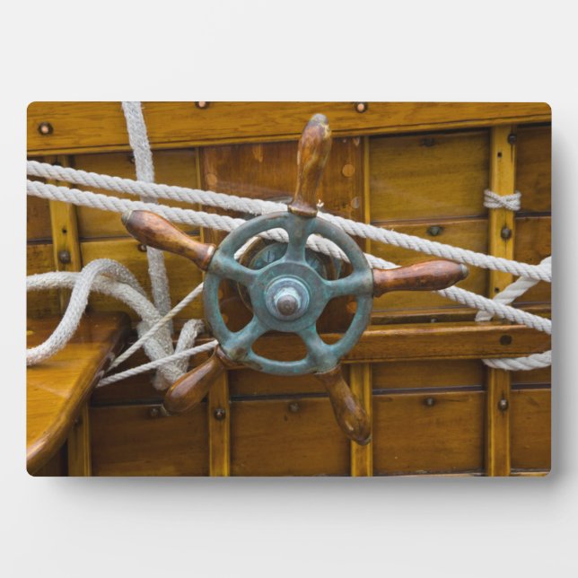 Antique Wooden Boat Plaque (Front)