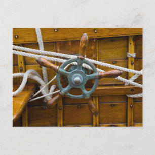 Antique Wooden Boat Postcard