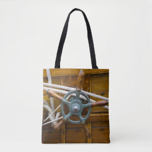 Antique Wooden Boat Tote Bag
