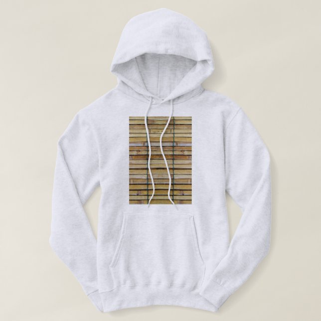 Antique Wooden Timber Wood Slats Hoodie (Design Front)