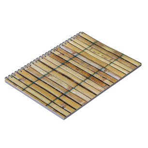 Antique Wooden Timber Wood Slats Notebook