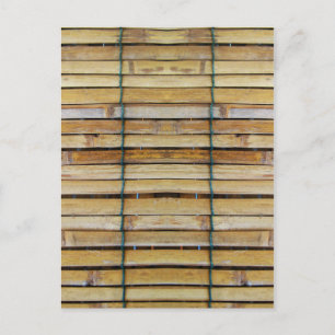 Antique Wooden Timber Wood Slats Postcard