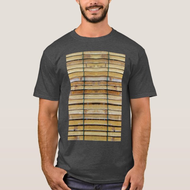 Antique Wooden Timber Wood Slats T-Shirt (Front)