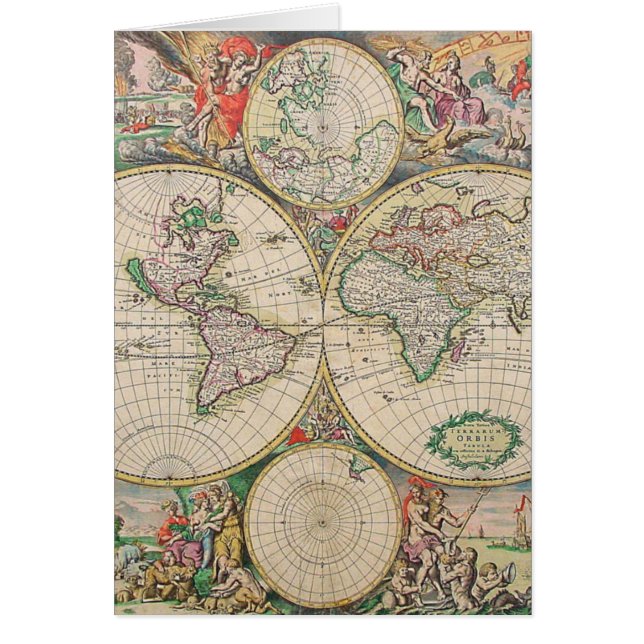 Antique World Map (Front)