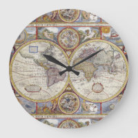 Antique World Map 1626 Illustrated Cartography
