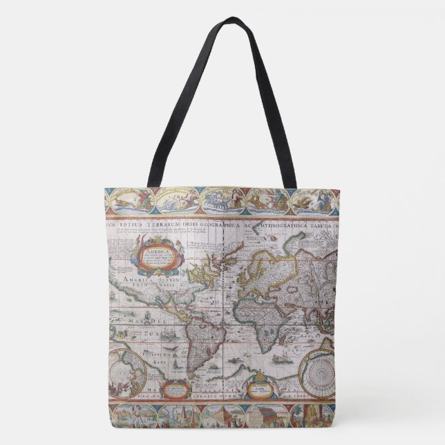 Antique World Map bags (Front)