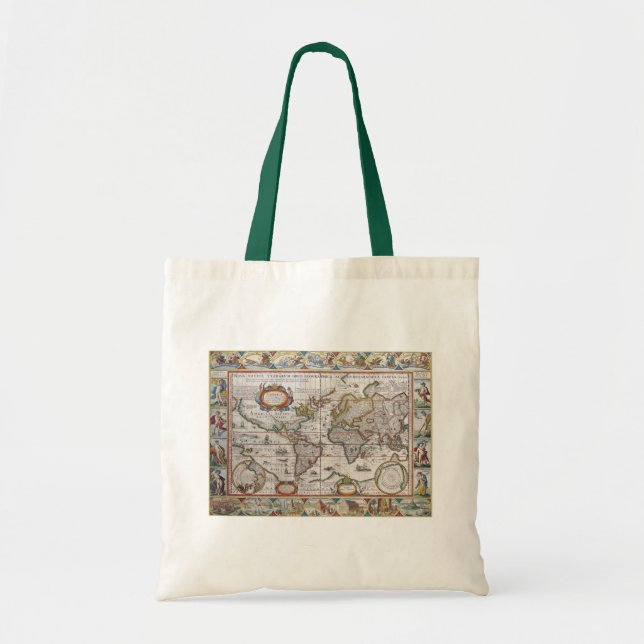 Antique World Map bags - choose style (Front)